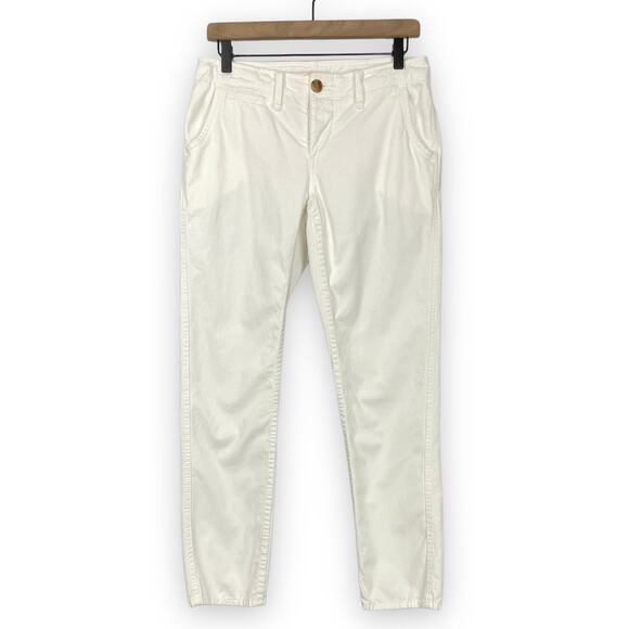 True Religion | Jordan Boyfriend White Button Fly Mid Rise Straight Leg Pants - Picture 2 of 10